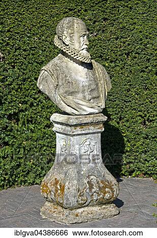 Bust of Carolus Clusius, scholar, doctor and botanist, Keukenhof, Garden of Europe, Lisse, Netherlands View Large Photo Image Stock Photograph - Bust of Carolus Clusius, scholar, doctor and botanist, Keukenhof, Garden of Europe, Lisse, Netherlands. Fotosearch