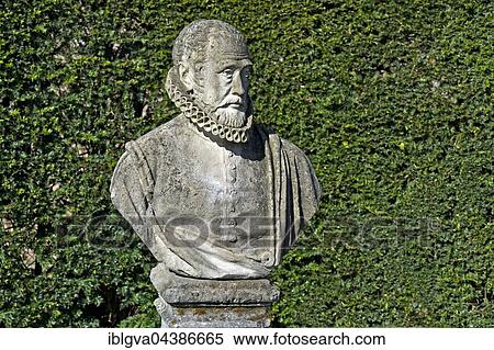 Bust of Carolus Clusius, scholar, doctor and botanist, Keukenhof, Garden of Europe, Lisse, Netherlands View Large Photo Image Stock Photography - Bust of Carolus Clusius, scholar, doctor and botanist, Keukenhof, Garden of Europe, Lisse, Netherlands. Fotosearch