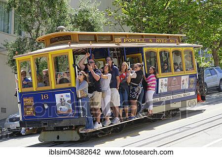 Cable car, San Francisco, California, USA, North America View Large Photo Image Stock Image - Cable car, San Francisco, California, USA, North America. Fotosearch