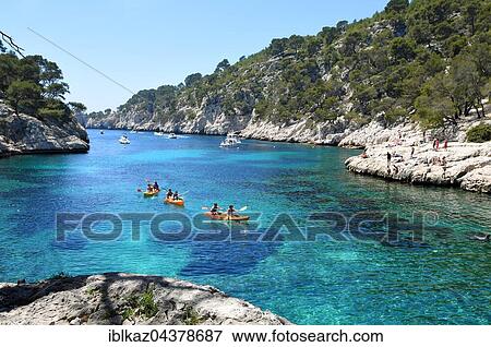 Stock Photo - Calanque de Port Pin, Calanques National Park, Provence, France, Europe. Fotosearch