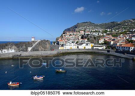 Camara de Lobos, fishing village, port and village, Madeira, Portugal, Europe View Large Photo Image Stock Photograph - Camara de Lobos, fishing village, port and village, Madeira, Portugal, Europe. Fotosearch