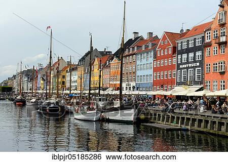 Canal Nyhavn, Copenhagen, Denmark, Europe View Large Photo Image Stock Photograph - Canal Nyhavn, Copenhagen, Denmark, Europe. Fotosearch