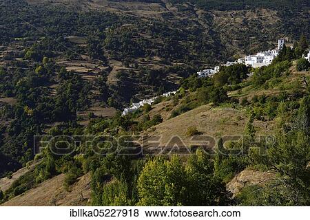 Stock Photo - Capileira, La Alpujarra, Andalusia, Spain, Europe. Fotosearch