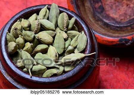 Stock Photograph - Cardamom ( Elettaria cardamomum). Fotosearch