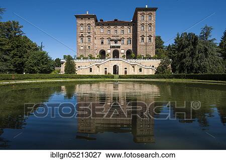 Stock Photo - Castello Ducale di Agliè palace, Agliè, Piedmont, Italy, Europe. Fotosearch