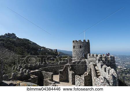 Castelo dos Mouros, Castle of the Moors, Sintra, Portugal, Europe View Large Photo Image Stock Photograph - Castelo dos Mouros, Castle of the Moors, Sintra, Portugal, Europe. Fotosearch