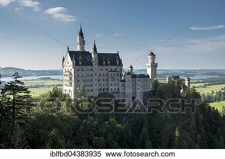 Castle Neuschwanstein, Schwangau, Bavaria, Germany, Europe View Large Photo Image Stock Photography - Castle Neuschwanstein, Schwangau, Bavaria, Germany, Europe. Fotosearch