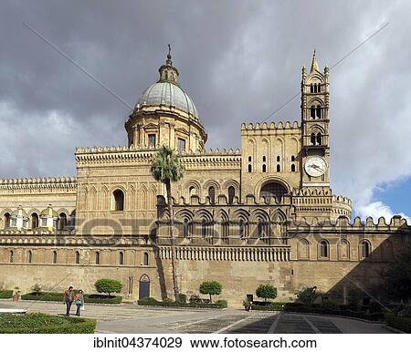 Cathedral, Palermo, Sicily, Italy, Europe View Large Photo Image Stock Photo - Cathedral, Palermo, Sicily, Italy, Europe. Fotosearch