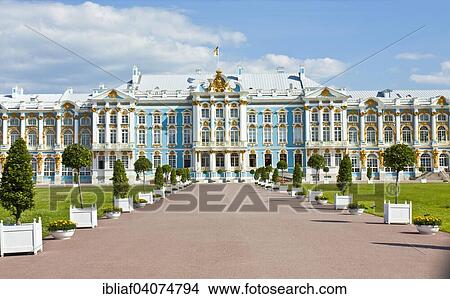 Catherine Palace, Tsarskoye Selo, Pushkin, Saint Petersburg, Russia, Europe View Large Photo Image Picture - Catherine Palace, Tsarskoye Selo, Pushkin, Saint Petersburg, Russia, Europe. Fotosearch