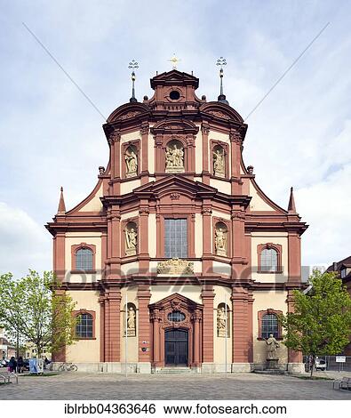 Stock Photograph - Catholic parish church of St. Peter and Paul, Würzburg, Lower Franconia, Bavaria, Germany, Europe. Fotosearch
