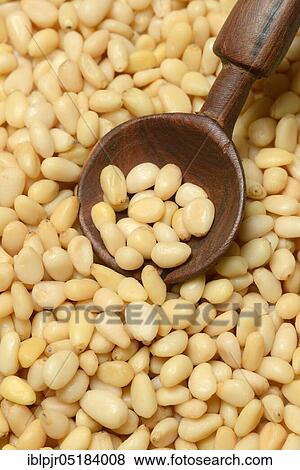 Stock Photo - Cedar core with wooden spoon. Fotosearch