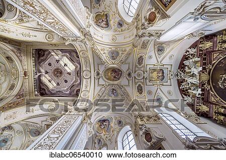 Ceiling vault with frescoes, Lorenzirche, Kempten, Allgäu, Upper Swabia, Swabia, Bavaria, Germany, Europe View Large Photo Image Stock Image - Ceiling vault with frescoes, Lorenzirche, Kempten, Allgäu, Upper Swabia, Swabia, Bavaria, Germany, Europe. Fotosearch
