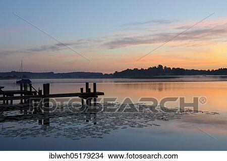 Picture - Chiemsee, July, Prien, Chiemgau, Bavaria, Germany, Europe. Fotosearch