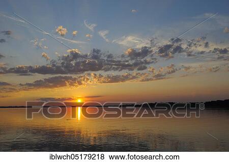 Chiemsee, sunset near Chieming, July, Chiemgau, Bavaria, Germany, Europe View Large Photo Image Stock Photo - Chiemsee, sunset near Chieming, July, Chiemgau, Bavaria, Germany, Europe. Fotosearch