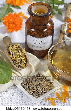 Cholesterol regulating tea, dandelion leaves (Taraxacum officinale) (dandelion root), marigold (Calendula officinalis), soap root (Saponaria officinalis), milk thistle fruit (Silybum marianum) artichoke leaves (Cynara scolymus) View Large Photo Image Stock Image - Cholesterol regulating tea, dandelion leaves (Taraxacum officinale) (dandelion root), marigold (Calendula officinalis), soap root (Saponaria officinalis), milk thistle fruit (Silybum marianum) artichoke leaves (Cynara scolymus). Fotosearch