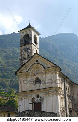 Church of Lavertezzo, village church, Valle Verzasca, Ticino, Switzerland, Europe View Large Photo Image Stock Photo - Church of Lavertezzo, village church, Valle Verzasca, Ticino, Switzerland, Europe. Fotosearch
