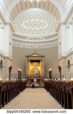Stock Image - Church of Our Lady, Copenhagen Cathedral, Denmark, Europe. Fotosearch