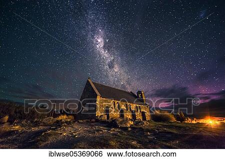 Church of the Good Shepherd, Lake Tekapo, Canterbury, New Zealand, Oceania View Large Photo Image Stock Photograph - Church of the Good Shepherd, Lake Tekapo, Canterbury, New Zealand, Oceania. Fotosearch