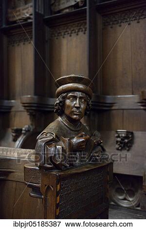 Church pews in the choir of Ulm Cathedral, Choir Stalls, Secundus, Ulm, Baden-Württemberg, Germany, Europe View Large Photo Image Stock Photo - Church pews in the choir of Ulm Cathedral, Choir Stalls, Secundus, Ulm, Baden-Württemberg, Germany, Europe. Fotosearch