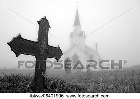 Churchyard, church, grave, twilight, mystic, wooden church, old cemetery, Nesseby, Varanger, Norway, Europe View Large Photo Image Stock Photograph - Churchyard, church, grave, twilight, mystic, wooden church, old cemetery, Nesseby, Varanger, Norway, Europe. Fotosearch