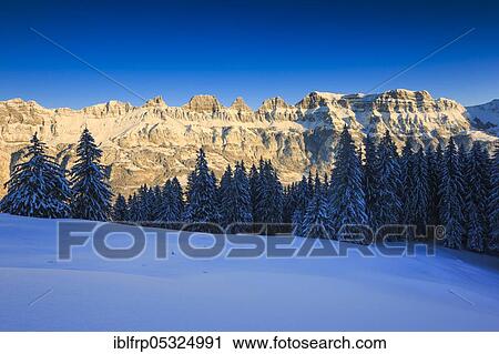 Stock Image - Churfirsten, St. Gallen, Switzerland, Europe. Fotosearch