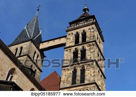 Stock Photo - City church of St. Dionys in Esslingen am Neckar, Esslingen, Baden-Württemberg, Germany, Europe. Fotosearch
