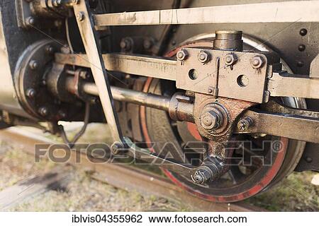 Close up of wheel on old steam train locomotive, Sweden, Europe View Large Photo Image Stock Image - Close up of wheel on old steam train locomotive, Sweden, Europe. Fotosearch