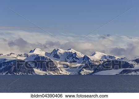 Coastline, snowy mountains, Northwest Coast, Svalbard, Spitsbergen, Norway, Europe View Large Photo Image Stock Photograph - Coastline, snowy mountains, Northwest Coast, Svalbard, Spitsbergen, Norway, Europe. Fotosearch
