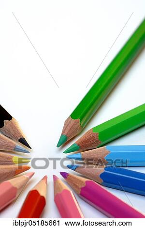 Coloured pencil, crayon, coloured pencils View Large Photo Image Stock Image - Coloured pencil, crayon, coloured pencils. Fotosearch