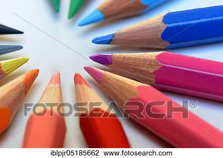Coloured pencil, crayon, coloured pencils View Large Photo Image Stock Image - Coloured pencil, crayon, coloured pencils. Fotosearch