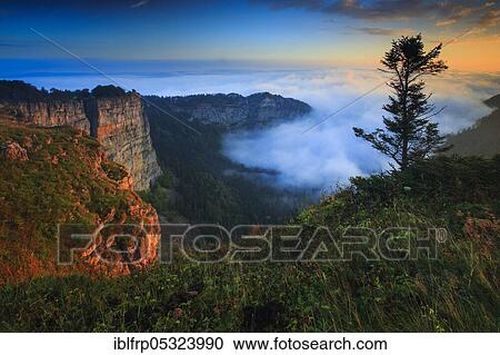 Stock Image - Creux du Van, Neuchâtel, Neuchâtel Jura, Switzerland, Europe. Fotosearch