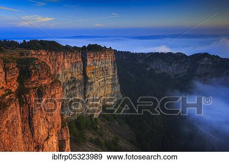 Stock Photo - Creux du Van, Neuchâtel, Neuchâtel Jura, Switzerland, Europe. Fotosearch