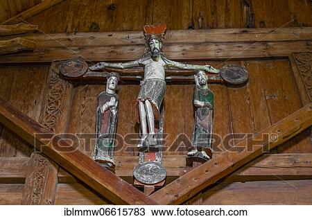 Cross in the stave church Urnes, Romanesque church from ca. 1130, Celtic art with traditions of the Vikings and building forms of the Romanesque, Vestland, Norway, Europe View Large Photo Image Stock Image - Cross in the stave church Urnes, Romanesque church from ca. 1130, Celtic art with traditions of the Vikings and building forms of the Romanesque, Vestland, Norway, Europe. Fotosearch