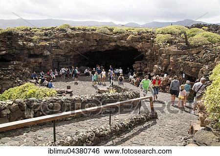 Cueva de Los Verdes, cave tourist attraction in lava tube, Lanzarote, Canary Islands, Spain, Europe View Large Photo Image Stock Photograph - Cueva de Los Verdes, cave tourist attraction in lava tube, Lanzarote, Canary Islands, Spain, Europe. Fotosearch