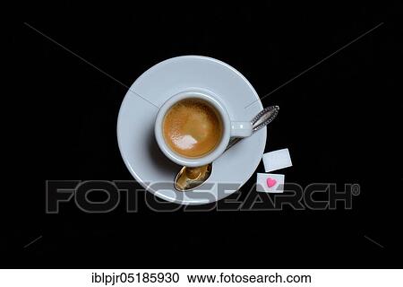 Cup of espresso and sugar cubes View Large Photo Image Stock Image - Cup of espresso and sugar cubes. Fotosearch