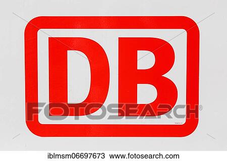 Stock Image - DB Deutsche Bahn logo on a train at Stuttgart central railway station Hbf station in Stuttgart, Germany, Europe. Fotosearch