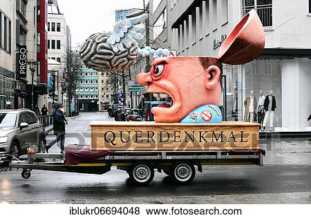 Despite the carnival being cancelled because of Corona, float builder Jacques Tilly sends a few theme floats through the almost empty Düsseldorf on Rose Monday View Large Photo Image Stock Photo - Despite the carnival being cancelled because of Corona, float builder Jacques Tilly sends a few theme floats through the almost empty Düsseldorf on Rose Monday. Fotosearch