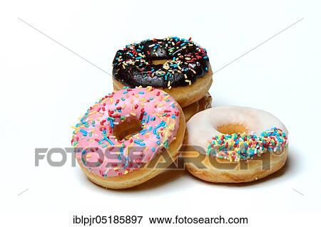 Donuts, sugar icing, sugar glaze View Large Photo Image Stock Photo - Donuts, sugar icing, sugar glaze. Fotosearch