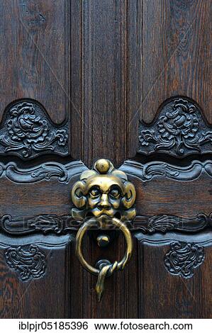 Door knocker, Ulm, Baden-Württemberg, Germany, Europe View Large Photo Image Stock Photograph - Door knocker, Ulm, Baden-Württemberg, Germany, Europe. Fotosearch