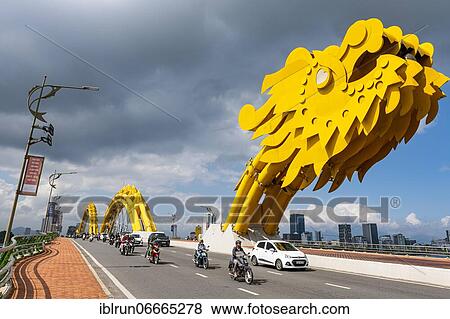 Dragon bridge, Danang, Vietnam, Asia View Large Photo Image Stock Photo - Dragon bridge, Danang, Vietnam, Asia. Fotosearch
