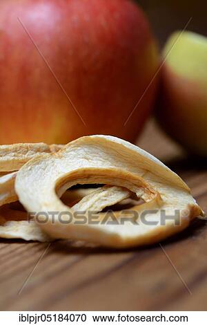 Stock Image - Dried apple rings, apple slice, apple slices. Fotosearch