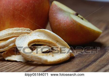 Stock Image - Dried apple rings, apple slice, apple slices. Fotosearch