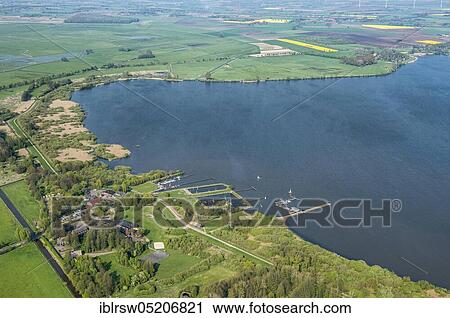 Stock Image - Dümmer See, Olgahafen, Dümmerlohhausen, County Vechta, Lower Saxony, Germany, Europe. Fotosearch