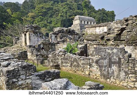 El Palacio, partial view, Temple of Inscriptions behind, Mayan ruins of Palenque, Chiapas, Mexico, Central America View Large Photo Image Stock Image - El Palacio, partial view, Temple of Inscriptions behind, Mayan ruins of Palenque, Chiapas, Mexico, Central America. Fotosearch