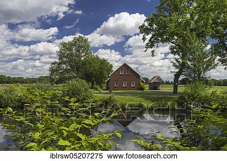 Elisabethfehn Canal, Fehnkanal, Elisabethfehn, Oldenburger Münsterland, Lower Saxony, Germany, Europe View Large Photo Image Stock Photography - Elisabethfehn Canal, Fehnkanal, Elisabethfehn, Oldenburger Münsterland, Lower Saxony, Germany, Europe. Fotosearch