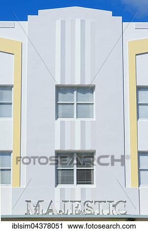 Facade, Hotel on Ocean Drive, Art Deco District, Miami, South Beach, Miami, Florida, USA, North America View Large Photo Image Stock Image - Facade, Hotel on Ocean Drive, Art Deco District, Miami, South Beach, Miami, Florida, USA, North America. Fotosearch