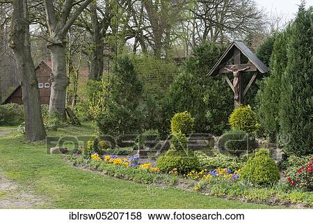 Farm with Way Cross, Varnhorn, Visbek, Oldenburger Münsterland, Lower Saxony, Germany, Europe View Large Photo Image Stock Photo - Farm with Way Cross, Varnhorn, Visbek, Oldenburger Münsterland, Lower Saxony, Germany, Europe. Fotosearch