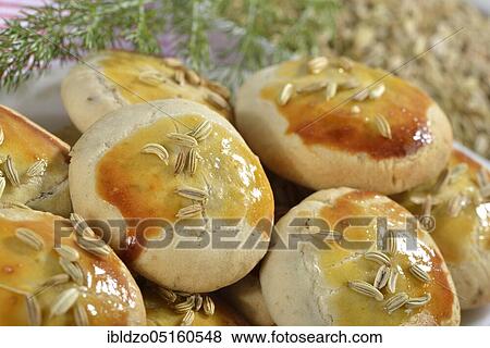Stock Photo - Fennel cookies (Foeniculum vulgare), Fennel. Fotosearch