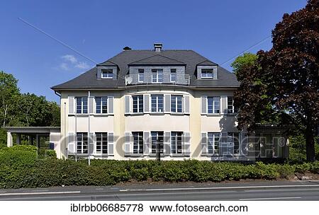 Fernuniversität Hagen, Villa Bechem, today Institute Building, Hagen, Westphalia, Ruhr Area, North Rhine-Westphalia, Germany, Europe View Large Photo Image Stock Photo - Fernuniversität Hagen, Villa Bechem, today Institute Building, Hagen, Westphalia, Ruhr Area, North Rhine-Westphalia, Germany, Europe. Fotosearch