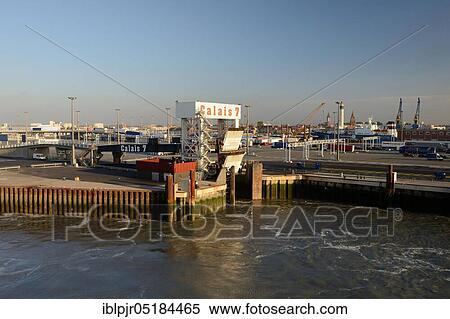 Ferry port of Calais, France, Europe View Large Photo Image Stock Photography - Ferry port of Calais, France, Europe. Fotosearch